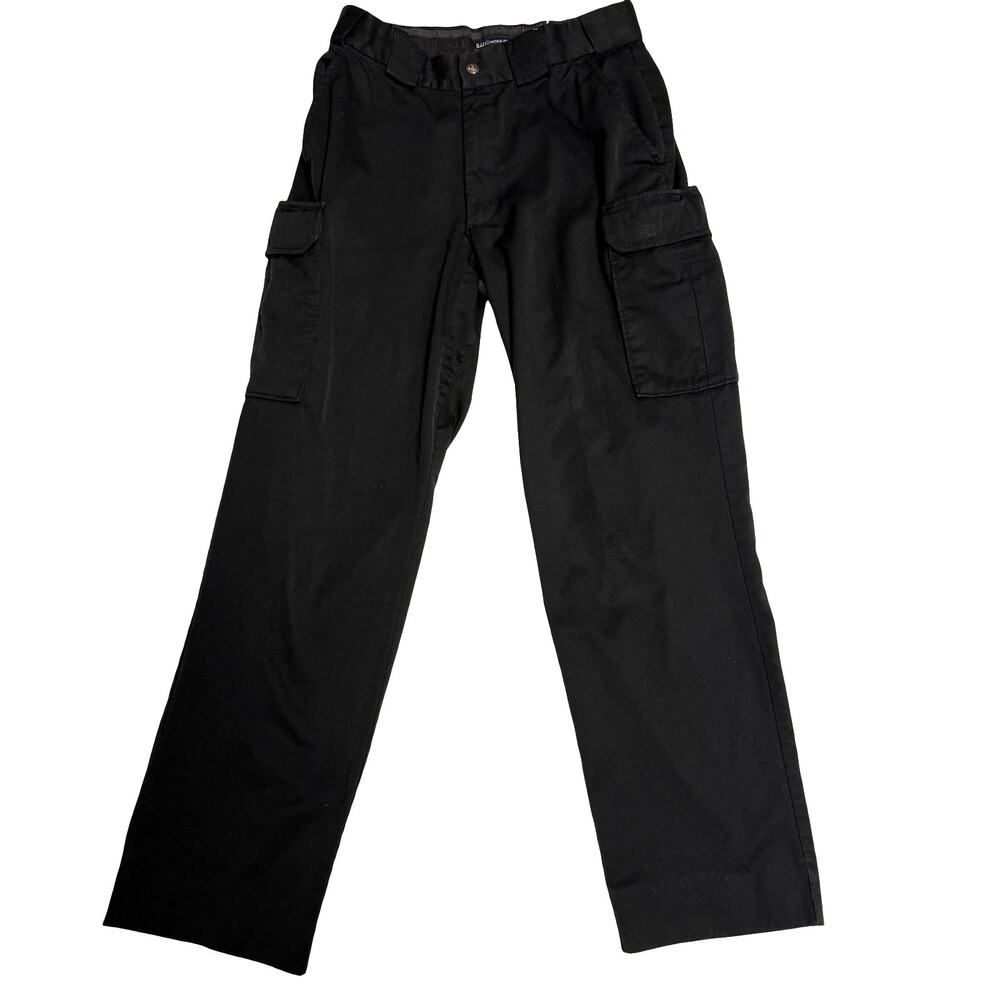 5.11 Tactical Men's Straight Leg Black Cargo Pants Size 34